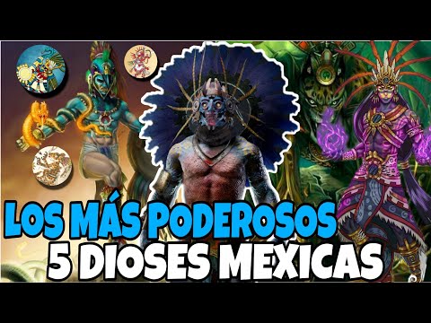 Los 5 DIOSES más PODEROSOS de la MITOLOGÍA MEXICA | Dioses Aztecas