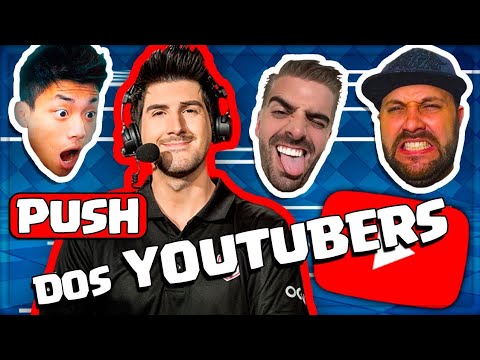PUSH PESADO DOS YOUTUBERS NO CLASH ROYALE! Ft. Cauê MP, Atchiin e Bruno Clash