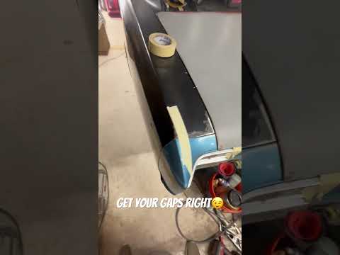 Get all the gaps right. very important step, but time consuming. #chevelle #classiccar #cars #diy