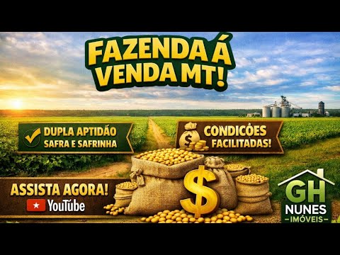 Oportunidade única para grandes investidores do agronegócio! Fazenda em Porto dos Gaúchos MT