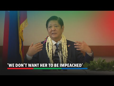 Marcos Jr on VP Sara: 'She does not deserve to be impeached' ABS-CBN News