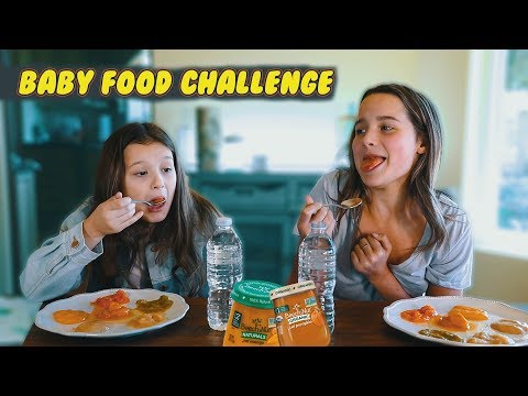 Baby Food Challenge | Hayley LeBlanc & Annie LeBlanc