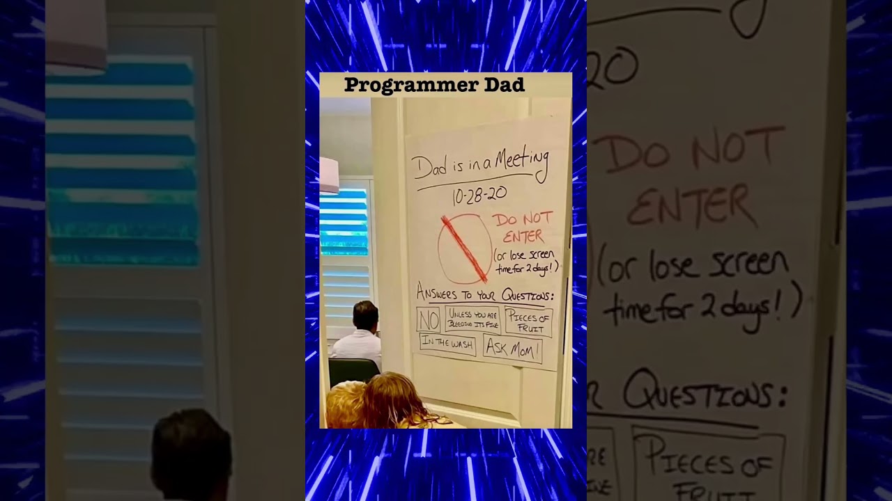 Programmer Dad `Meme 64` #memes #funny #viral #short #programming #dad #programmer #meeting #job