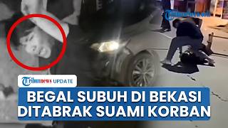 Detik-detik Suami di Bekasi Nekat Tabrak 3 Komplotan Begal Demi Selamatkan Istri