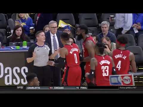 Mike D'antoni & the Rockets can't believe this technical foul vs Warriors | Jan 20, 2020