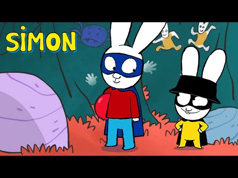Capa de Simon e o novo super-herói: uma missão incrível! 🐰🕷️ | Episódios Completos | T4 | Simon Super Coelho