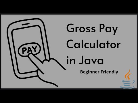 Gross Pay Calculator Beginner Java Program Java Javalearning Javatutorialforbeginners