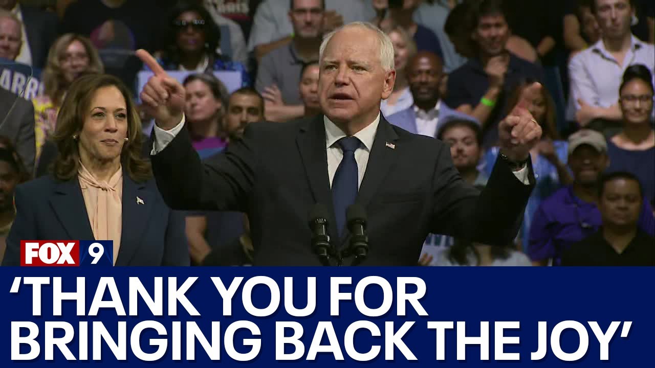 Gov. Tim Walz makes debut as Kamala Harris' running mate [FULL SPEECH]