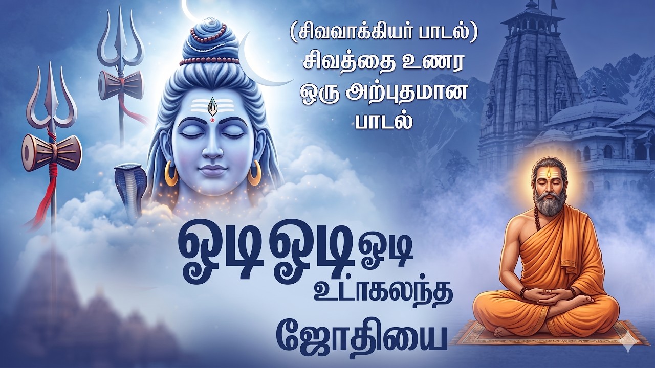 Odi Odi Utkalantha Jothi  | ஓடி ஓடி உட்கலந்த ஜோதியை | #My Soul Cracked Listening To This Shiva Chant