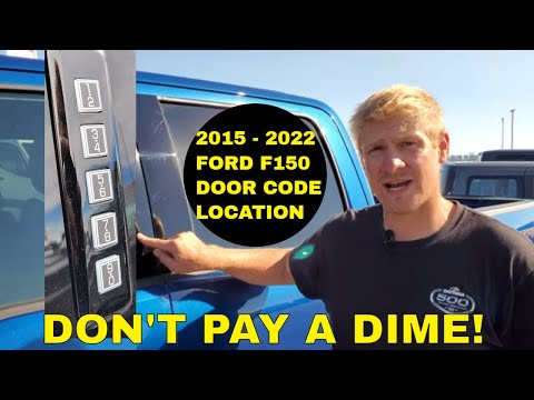 WHERE IS THE DOOR CODE FOR 2015 2016 2017 2018 2019 2020 2021 2022 FORD F150 DOOR CODE LOCATION
