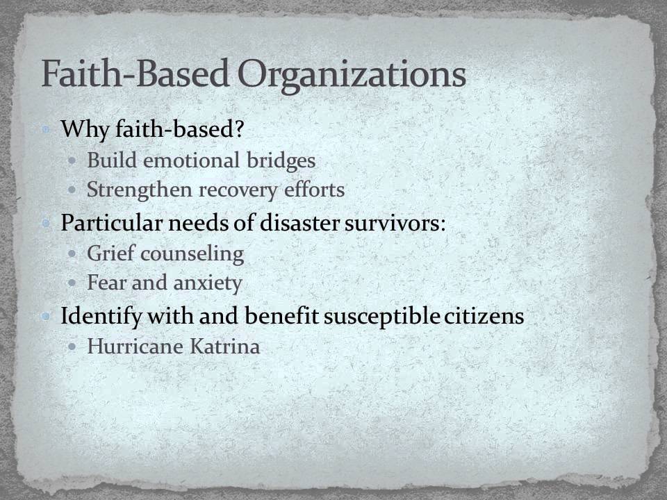 Disaster Management and NGO's