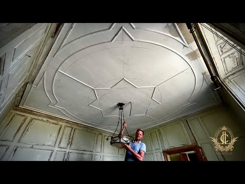 DIY Ceiling moulding on a budget for €40 | Recreating the original Titanic ceiling for a chateau.