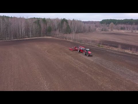 В Гомельской области практически завершен сев ранних яровых культур видео