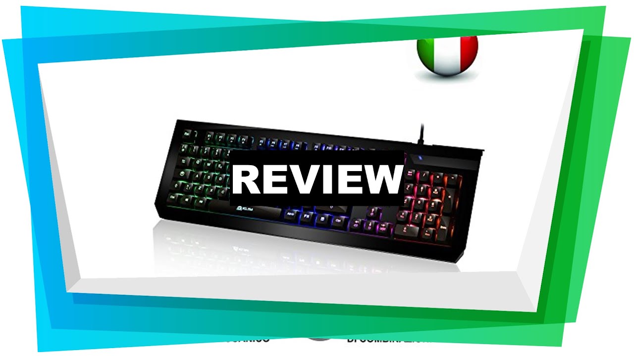 Review ⭐️KLIM Domination - Mechanical Keyboard ITALY RGB - PC PS4 - Blue [2019]