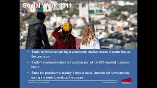BSW Field Orientation for Field Instructors and Agency Mentors - First Practicum (SCWK 3300)