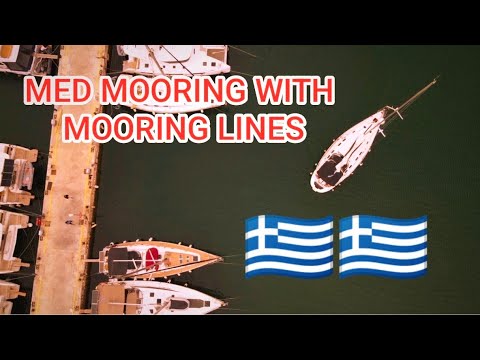 Med Mooring with Mooring Lines in Alimos Marina