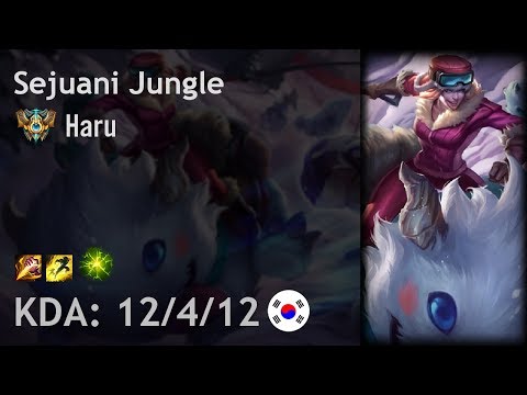 Sejuani Jungle vs Rengar - Haru - KR Challenger Patch 7.24
