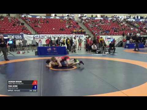 60 7th Place - Jackson Henson (Sunkist Kids WC) vs. Paul Glynn (University of Iowa)