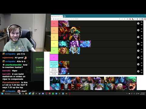 7.34B MID LANE TIER LIST! INVOKER BEST HERO IN DOTA???