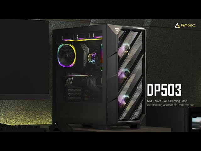 Antec DP503 ARGB E-ATX Verre Trempé USB-C Noir video
