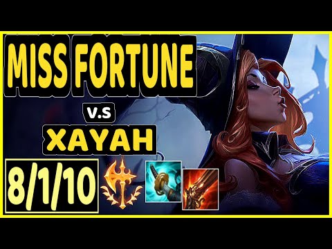 INNAXE (MISS FORTUNE) vs XAYAH - 8/1/10 KDA BOTTOM ADC CHALLENGER GAMEPLAY - EUW