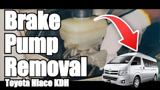 Brake Master Pump Removal Toyota Hiace KDH - Step by Step Guide