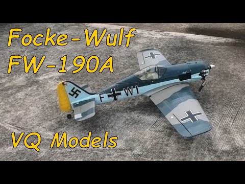 Focke-Wulf FW-190A (4-stroke) - RC Aeroplane, Vinh Quang RC Models, Vietnam - Views & flight