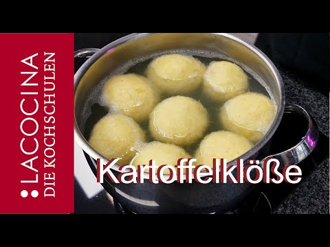 Kartoffelklöße "halb und halb" -  Die halten und schmecken. Rezept aus der Kochschule La Cocina