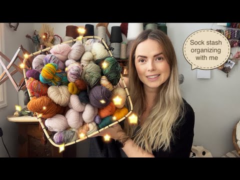Knitting Traditions Stash Videos: organizing my potential sock yarns