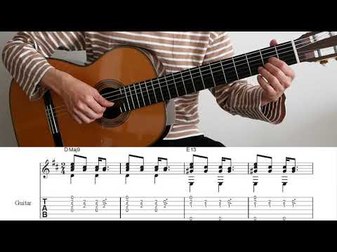 The Girl From Ipanema [TAB] Simple Fingerstyle Guitar | A.C. Jobim