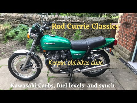 How to set up float levels and synch Kawasaki Kz650 carbs 2