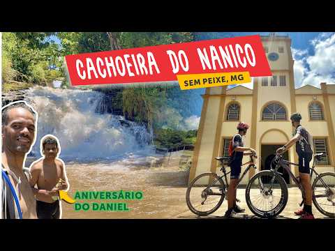 Aniversário dele na cachoeira em Sem Peixe, MG