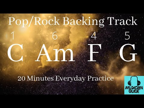 Pop Rock Backing Track C Major | C Am F G |