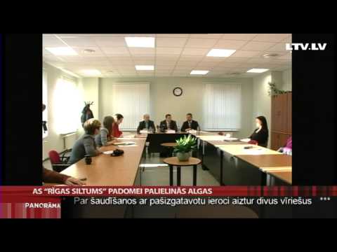 AS "Rīgas siltums" padomei palielinās algas