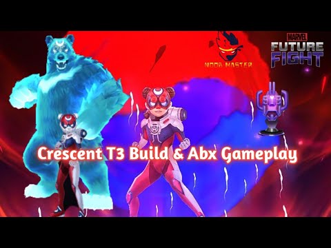 [MFF] Crescent Sirius Armour T3 Build And Abx Gameplay and Guide | Noobmaster | Marvel Future Fight