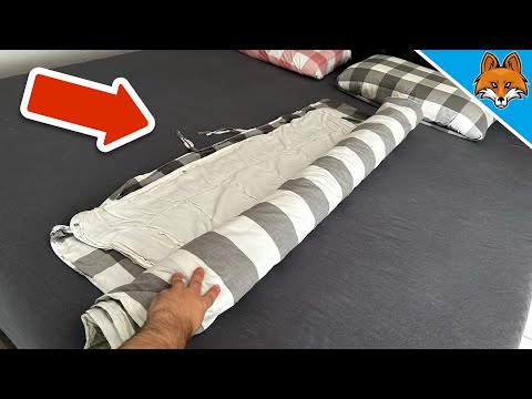 Fast NIEMAND kennt diesen Bett beziehen Trick💥(Genial)🤯