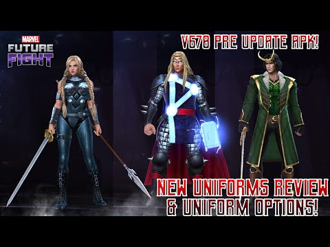 Thor, Loki, valkyrie New uniform Review V670 Pre Update Apk - Marvel Future Fight | MFF