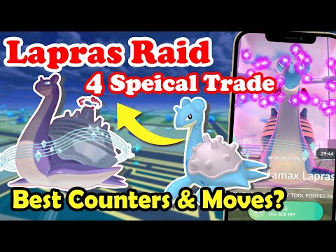 G-Max Lapras Day Ultimate Guide - Best Counters & Movesets? How to Beat Gigantamax Lapras Max Raid?