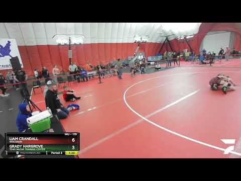 119 Lbs Champ. Round 2 - Liam Crandall, Wisconsin Vs Grady Hargrove, Team Nazar Training Center Fa