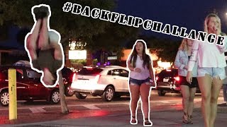 Surprise Backflips in Public #Backflipchallenge