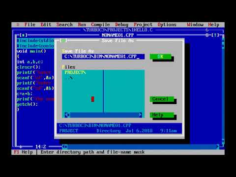 Learn simple addition program in c | turbo c | - Mind Luster