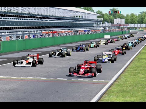 All F1 2018 Cars vs All F1 1988 Cars - Monza