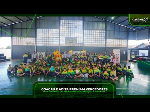 Coagru Informativo - Coagru e Adita premiam vencedores do Concurso do Programa de Educação Ambiental
