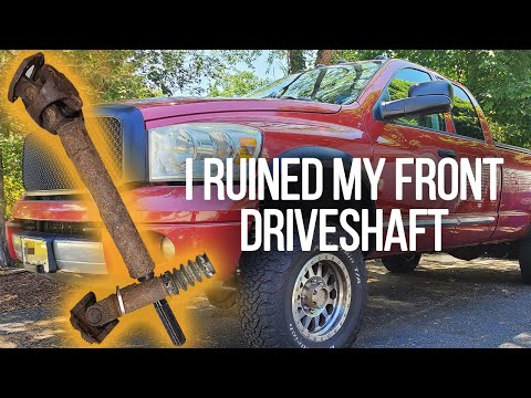 Replacing the front driveshaft and differential covers - Ram 3500