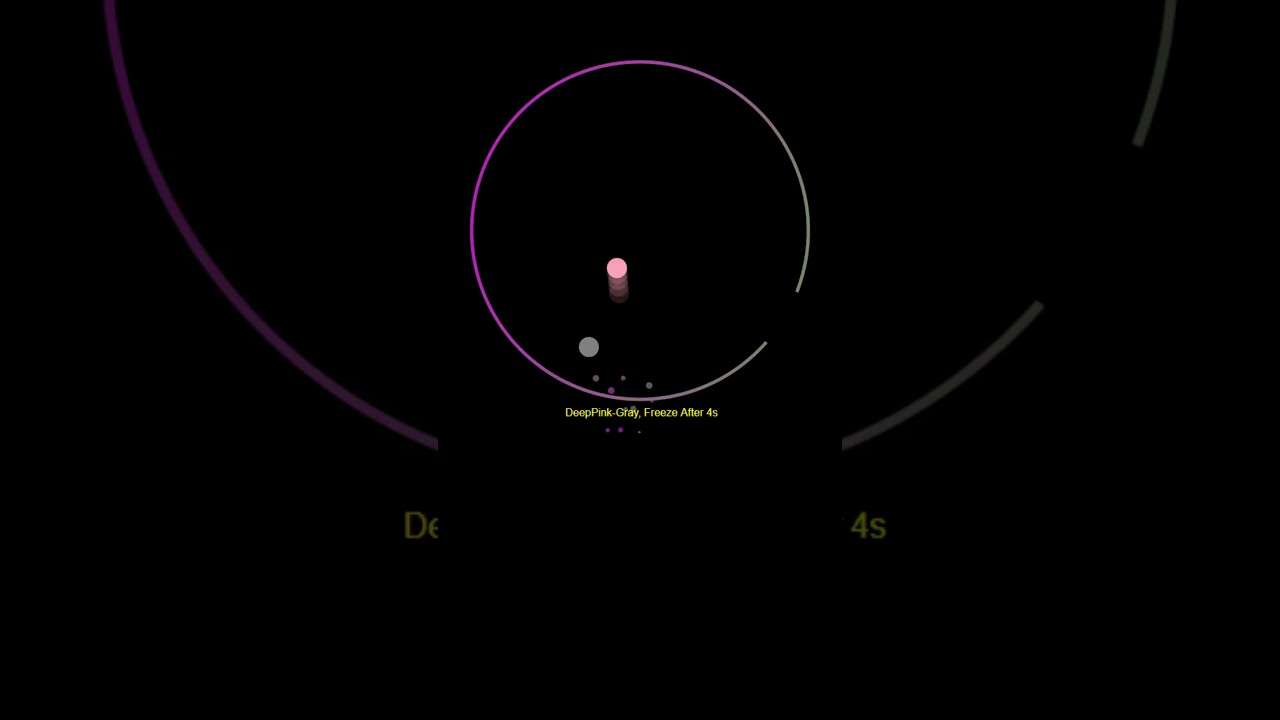 Ball Bouncing Simulation | Freeze After 4 Seconds| Satisfying Animation Bouncy Balls Escape