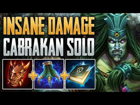 RANGDA'S ONE SHOT BUILD! Cabrakan Solo Gameplay (SMITE Conquest)