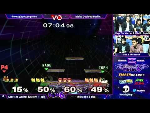 RoM 6 - Kage The Warrior & MioM | Toph Vs. The Moon & Slox - SSBM Doubles - Super Smash Bros. Melee