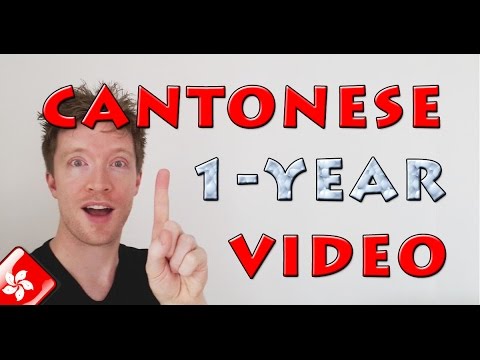 White guy speaking Cantonese after 1 year! Video