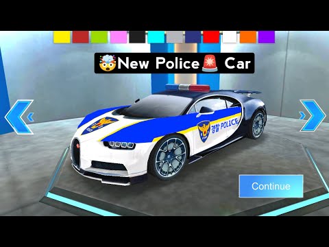 NEW Bugatti Chiron Police Car - 3D Driving Class Game - Android best Gameplay