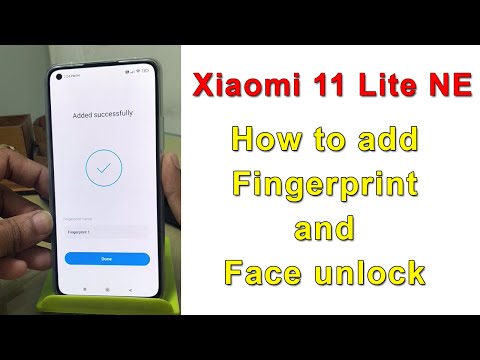 How to add Fingerprint Xiaomi 11 Lite NE | Face unlock kaise set kare